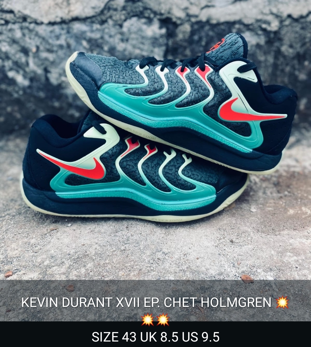 Kevin Durant xvii Ep.Chet Holmgren Size 43 Uk 8.5 Us 9.5